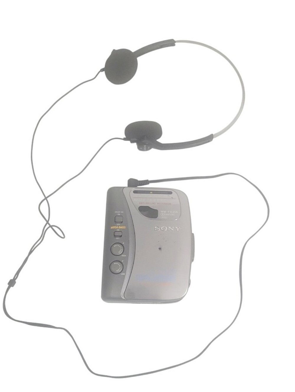 Sony Walkman WM-FX355 Cassette Player AM/FM Mega Bass Dolby TRH-1 Headphones